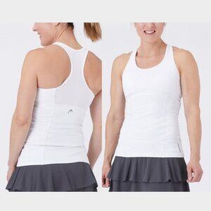 HEAD Women's Spring Mesh Racer Compression Tank Style# S146 - White, Size S